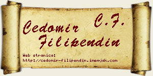Čedomir Filipendin vizit kartica
